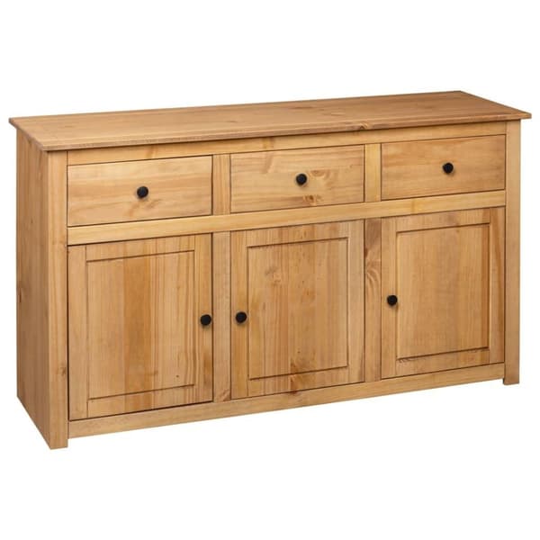vidaXL Skänk 135x40x80 cm massiv furu panama