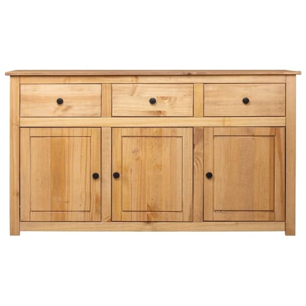 vidaXL Skänk 135x40x80 cm massiv furu panama