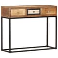 Miniatyrbilde 7 av 10: vidaXL Konsollbord gyllen 90x30x75 cm gjenvunnet heltre