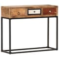 Miniatyrbilde 9 av 10: vidaXL Konsollbord gyllen 90x30x75 cm gjenvunnet heltre
