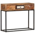 Miniatyrbilde 10 av 10: vidaXL Konsollbord gyllen 90x30x75 cm gjenvunnet heltre