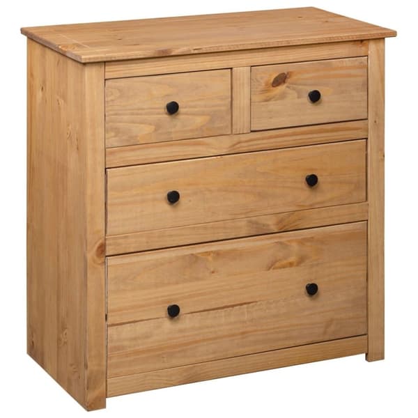 vidaXL skænk Panama-serien 80x40x83 cm massivt fyrretræ