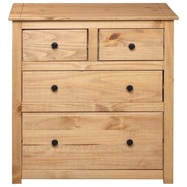 vidaXL skænk Panama-serien 80x40x83 cm massivt fyrretræ