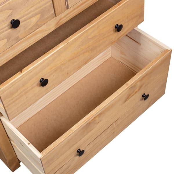 vidaXL skænk Panama-serien 80x40x83 cm massivt fyrretræ