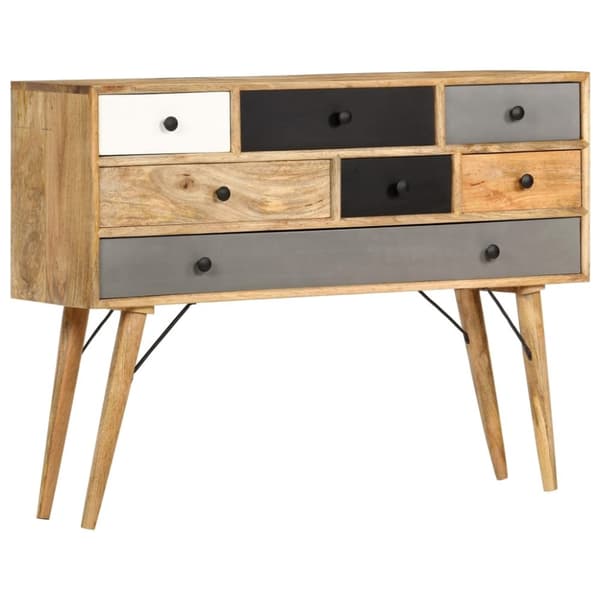 vidaXL Skänk 110x30x82 cm massivt mangoträ