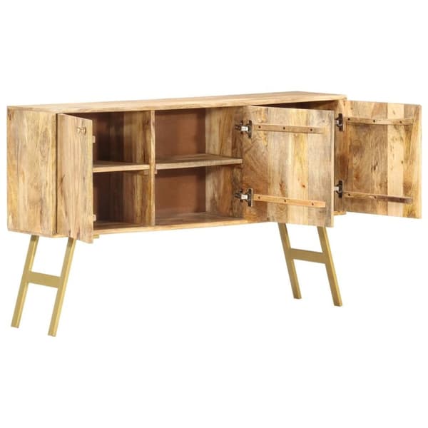 vidaXL skænk 118x30x75 cm massivt mangotræ