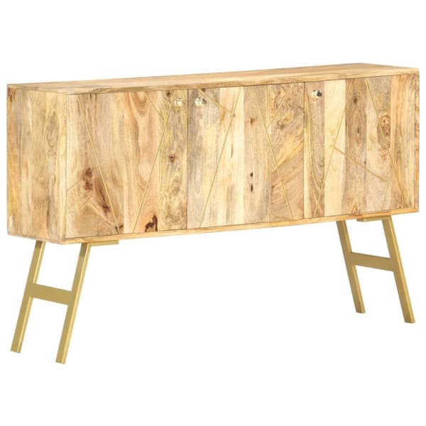 vidaXL skænk 118x30x75 cm massivt mangotræ