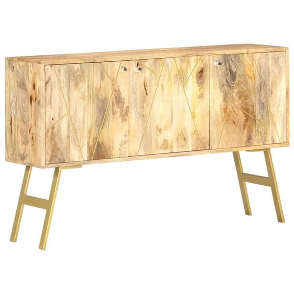 vidaXL skænk 118x30x75 cm massivt mangotræ