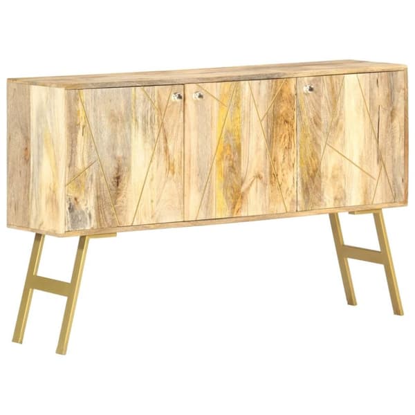 vidaXL skænk 118x30x75 cm massivt mangotræ