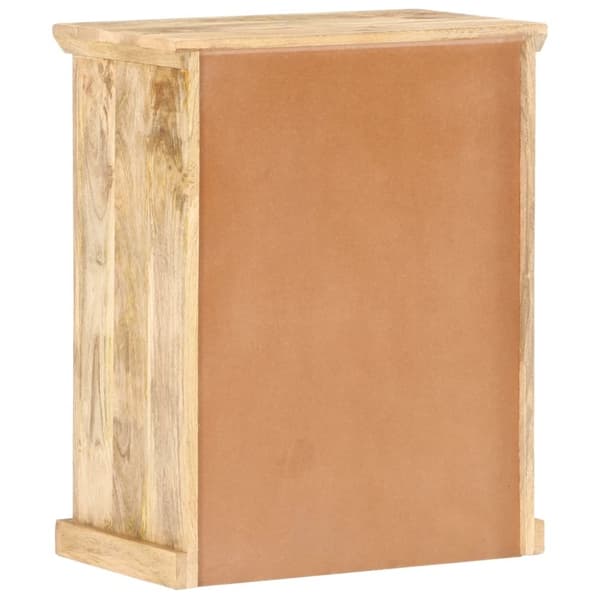 vidaXL Skänk med ståldörrar 60x35x75 cm massivt mangoträ