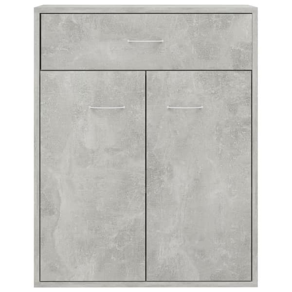 vidaXL Senkki betoninharmaa 60x30x75 cm tekninen puu