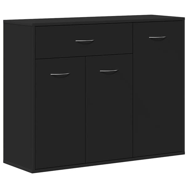 vidaXL Skjenk svart 88x30x70 cm konstruert tre