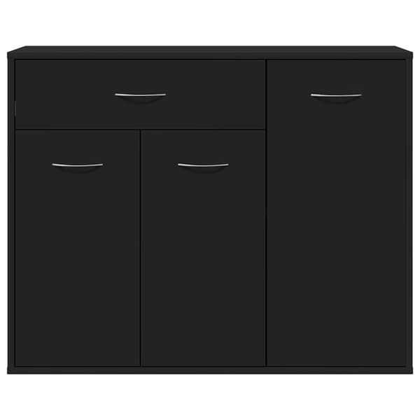 vidaXL Skjenk svart 88x30x70 cm konstruert tre