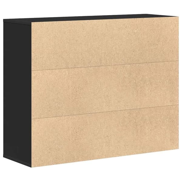 vidaXL Skjenk svart 88x30x70 cm konstruert tre