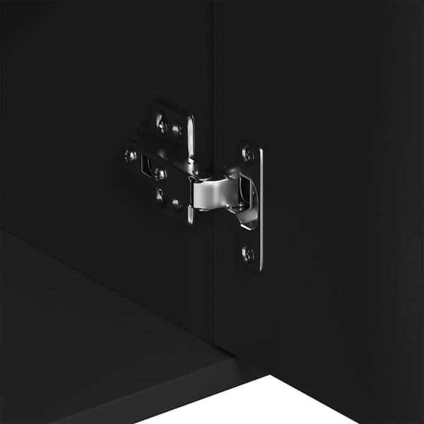 vidaXL Skjenk svart 88x30x70 cm konstruert tre