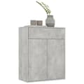 Miniatyrbilde 5 av 11: vidaXL Skjenk betonggrå 60x30x75 cm konstruert tre