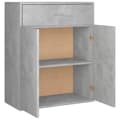 Miniatyrbilde 7 av 11: vidaXL Skjenk betonggrå 60x30x75 cm konstruert tre