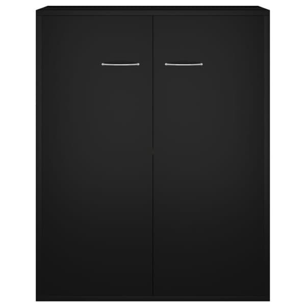 vidaXL skænk 60x30x75 cm konstrueret træ sort