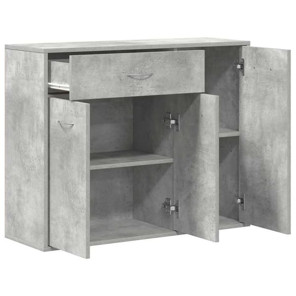 vidaXL Senkki betoninharmaa 88x30x70 cm lastulevy