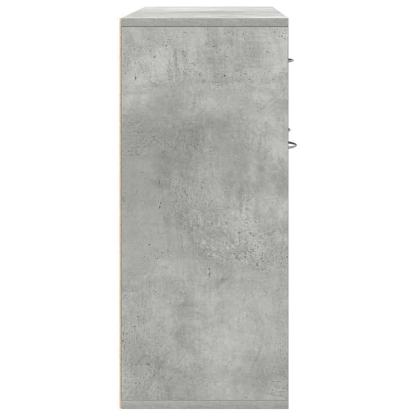 vidaXL Senkki betoninharmaa 88x30x70 cm lastulevy