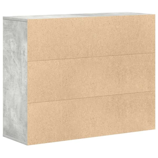 vidaXL Senkki betoninharmaa 88x30x70 cm lastulevy