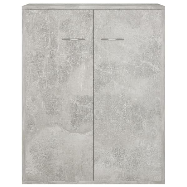 vidaXL Skjenk betonggrå 60x30x75 cm konstruert tre