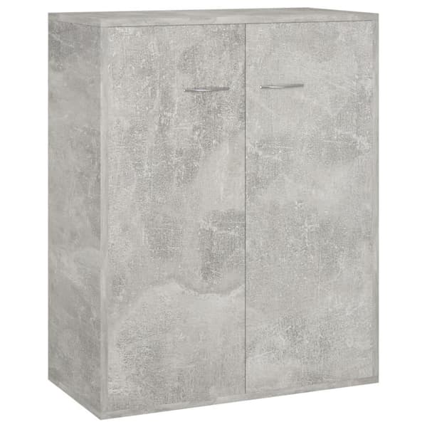 vidaXL Skjenk betonggrå 60x30x75 cm konstruert tre