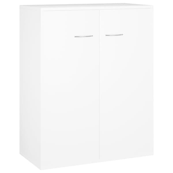 vidaXL Senkki valkoinen 60x30x75 cm lastulevy