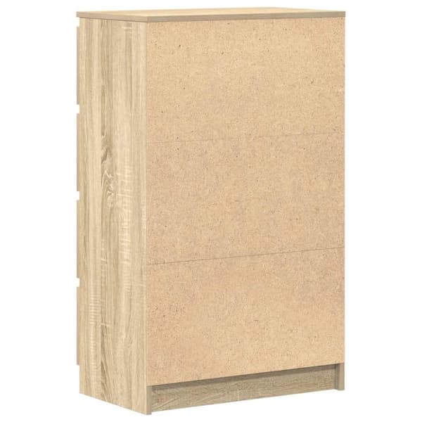 vidaXL Byrå sonoma-ek 60x35x98,5 cm konstruerat trä