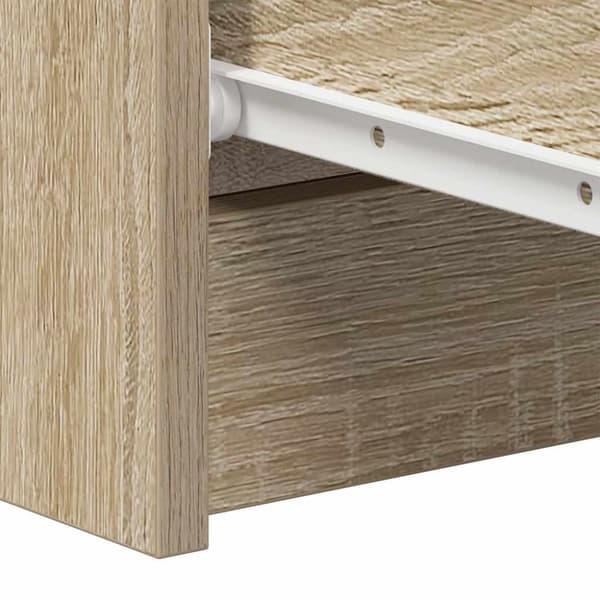 vidaXL Byrå sonoma-ek 60x35x98,5 cm konstruerat trä