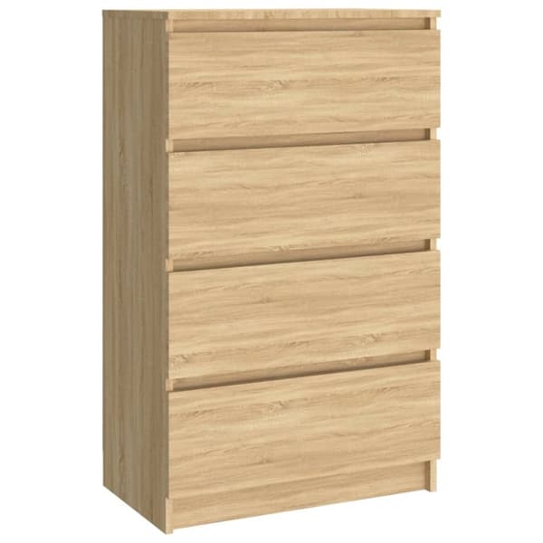vidaXL Byrå sonoma-ek 60x35x98,5 cm konstruerat trä