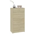 Miniatyrbilde 4 av 7: vidaXL Skjenk med 6 skuffer sonoma eik 50x34x96 cm konstruert tre