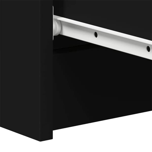 vidaXL Byrå svart 60x35x98,5 cm konstruerat trä