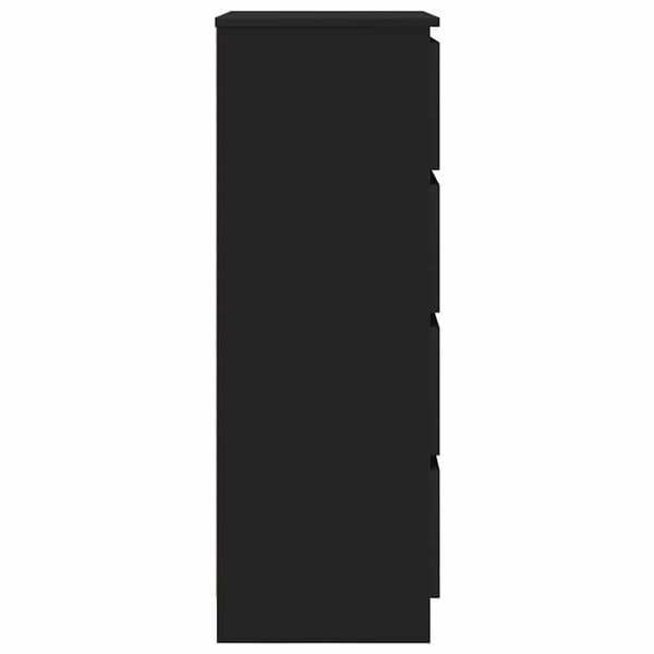 vidaXL skænk 60x35x98,5 cm konstrueret træ sort