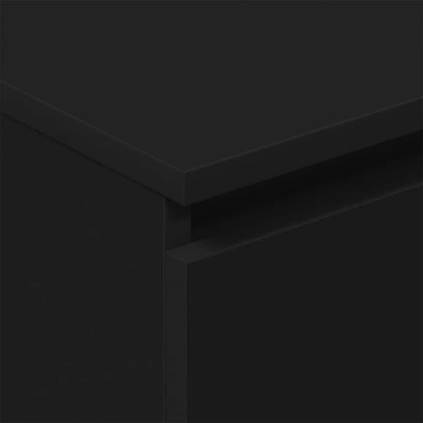 vidaXL skænk 60x35x98,5 cm konstrueret træ sort