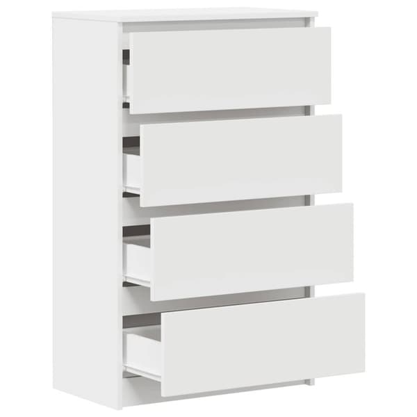 vidaXL Byrå vit 60x35x98,5 cm konstruerat trä