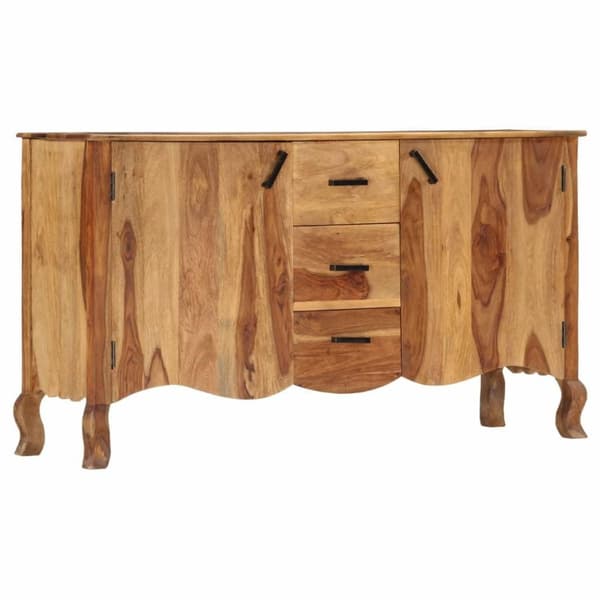 vidaXL skænk 145x40x80 cm massivt sheeshamtræ