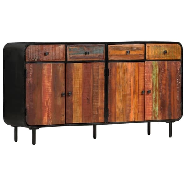 vidaXL skænk 140 x 35 x 76 cm massivt genanvendt træ