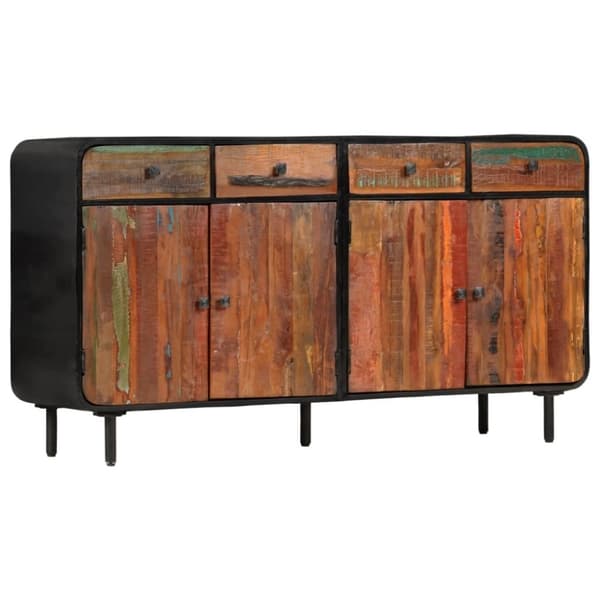 vidaXL skænk 140 x 35 x 76 cm massivt genanvendt træ