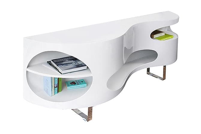 Sidebord 200x50x75 cm hvid Hvid