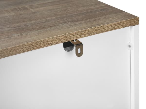 Byrålådor Vit Sidobord med 4 Lådor Vardagsrum Sovrum Hall Förvaring Skandinavisk Stil