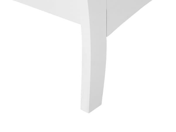Kommode Hvid Skænk med 6 skuffer 75 x 130 cm Stue Soveværelse Gang Opbevaringsskab Moderne Fransk Stil