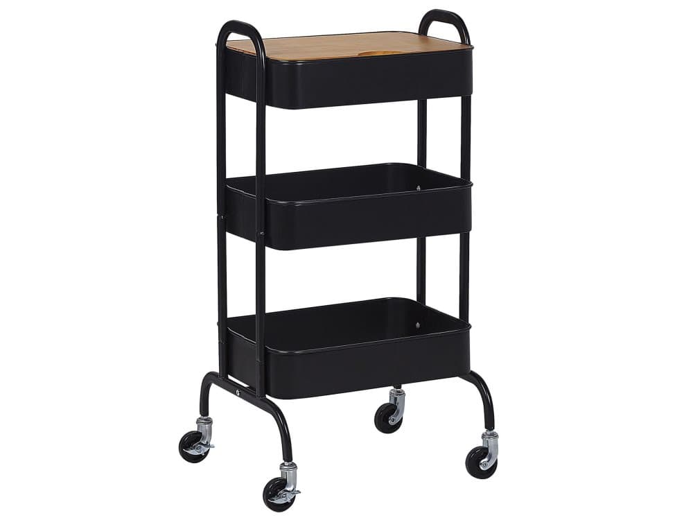 Serveringsvagn svart LUCCA