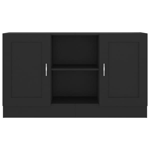 vidaXL Skjenk svart 120x30,5x70 cm konstruert tre