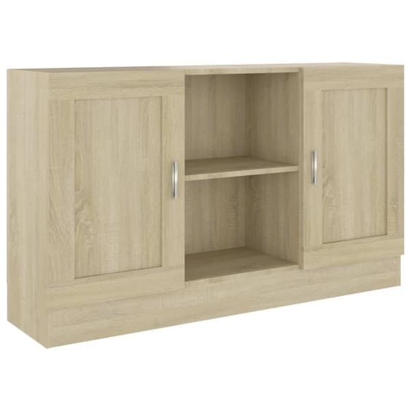 vidaXL Skjenk sonoma eik 120x30,5x70 cm konstruert tre