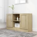 Miniatyrbilde 2 av 10: vidaXL Skjenk sonoma eik 120x30,5x70 cm konstruert tre