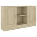 Miniatyrbilde 1 av 10: vidaXL Skjenk sonoma eik 120x30,5x70 cm konstruert tre