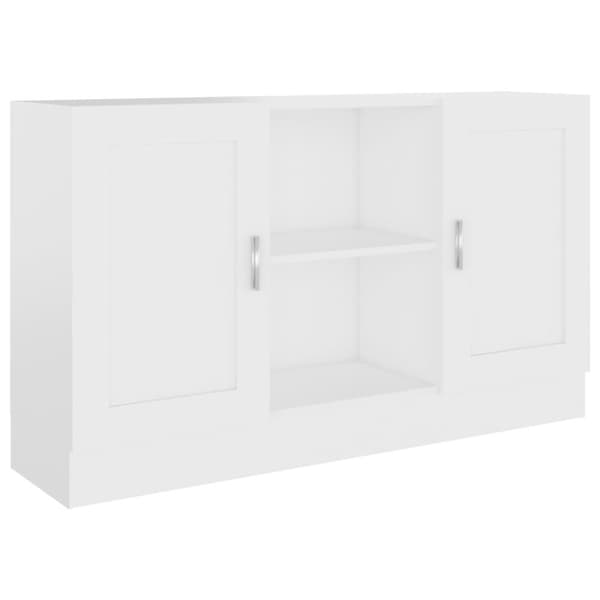 vidaXL skænk 120x30,5x70 cm konstrueret træ hvid