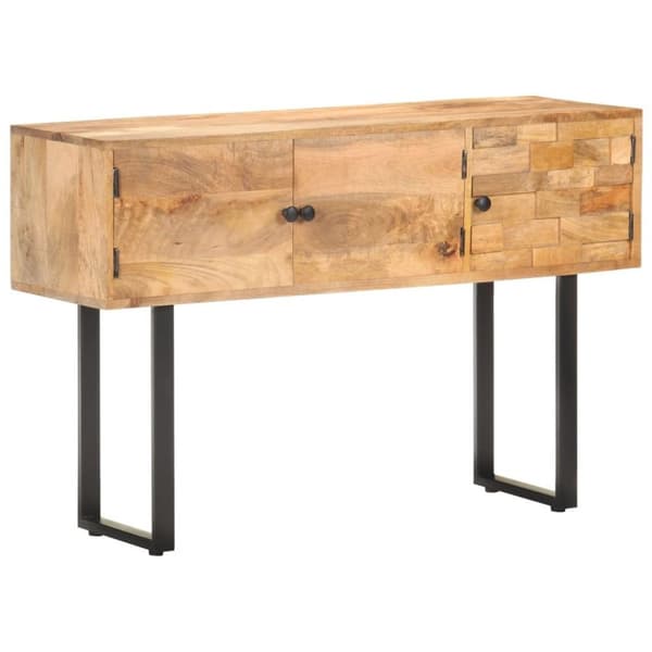 vidaXL skænk 116x35x75 cm massivt mangotræ