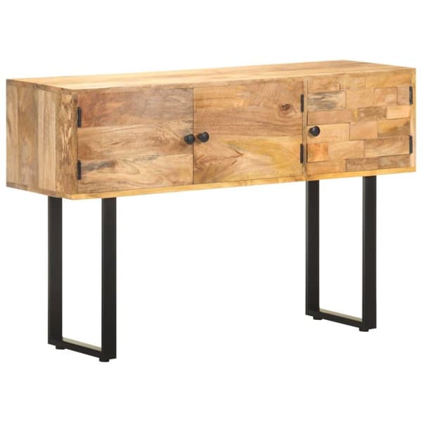 vidaXL skænk 116x35x75 cm massivt mangotræ